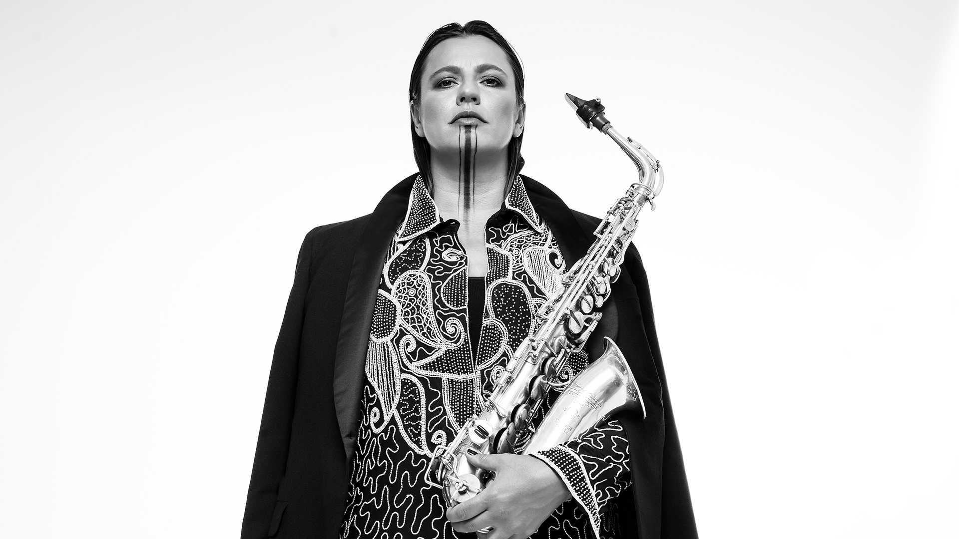 Saksofonisti Maria Faust.